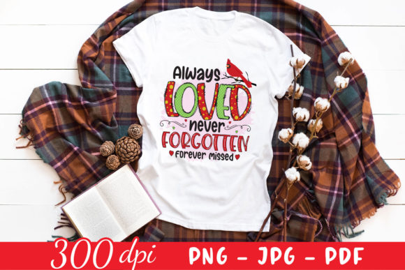 Christmas Memorial Sublimation Design: Graphics for Meaningful Crafts