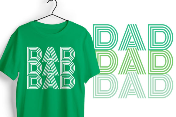Dad Dad Dad Line Art: Graphics for Crafts & Local Branding