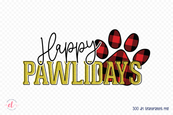 Happy Pawlidays PNG: Dog Christmas Graphics for Crafts