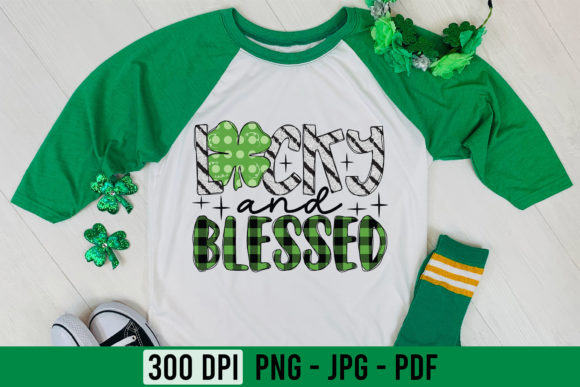 Lucky and Blessed St Patrick’s Day PNG Graphics for Crafts